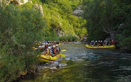 Rafting sul fiume Cetina